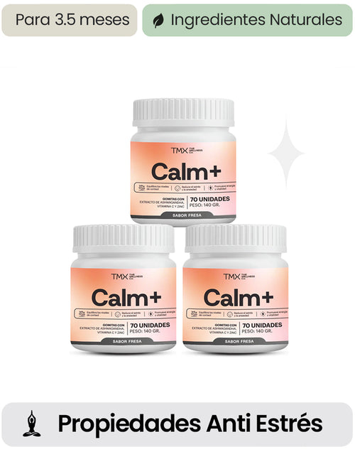 3PACK Gomitas CALM+ Ashwagandha Antiestrés Natural