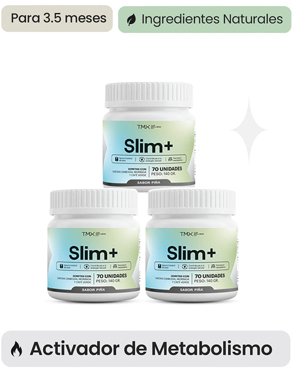 3Pack Gomitas SLIM+ Activador de Metabolismo