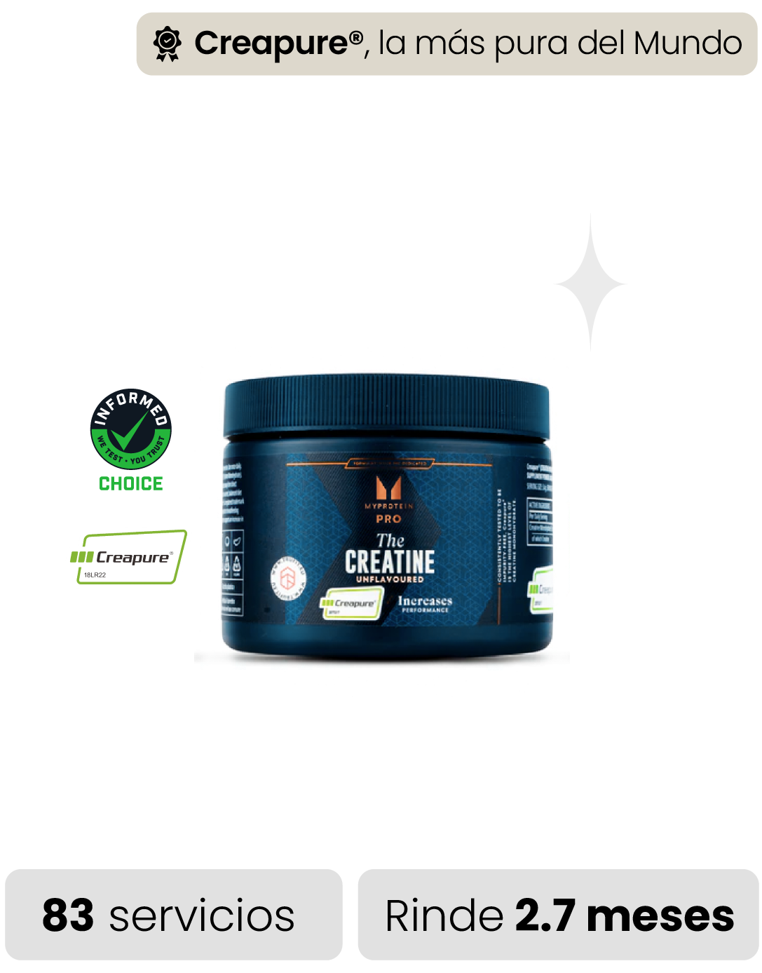 Creatina Creapure® MyProtein PRO 250gr