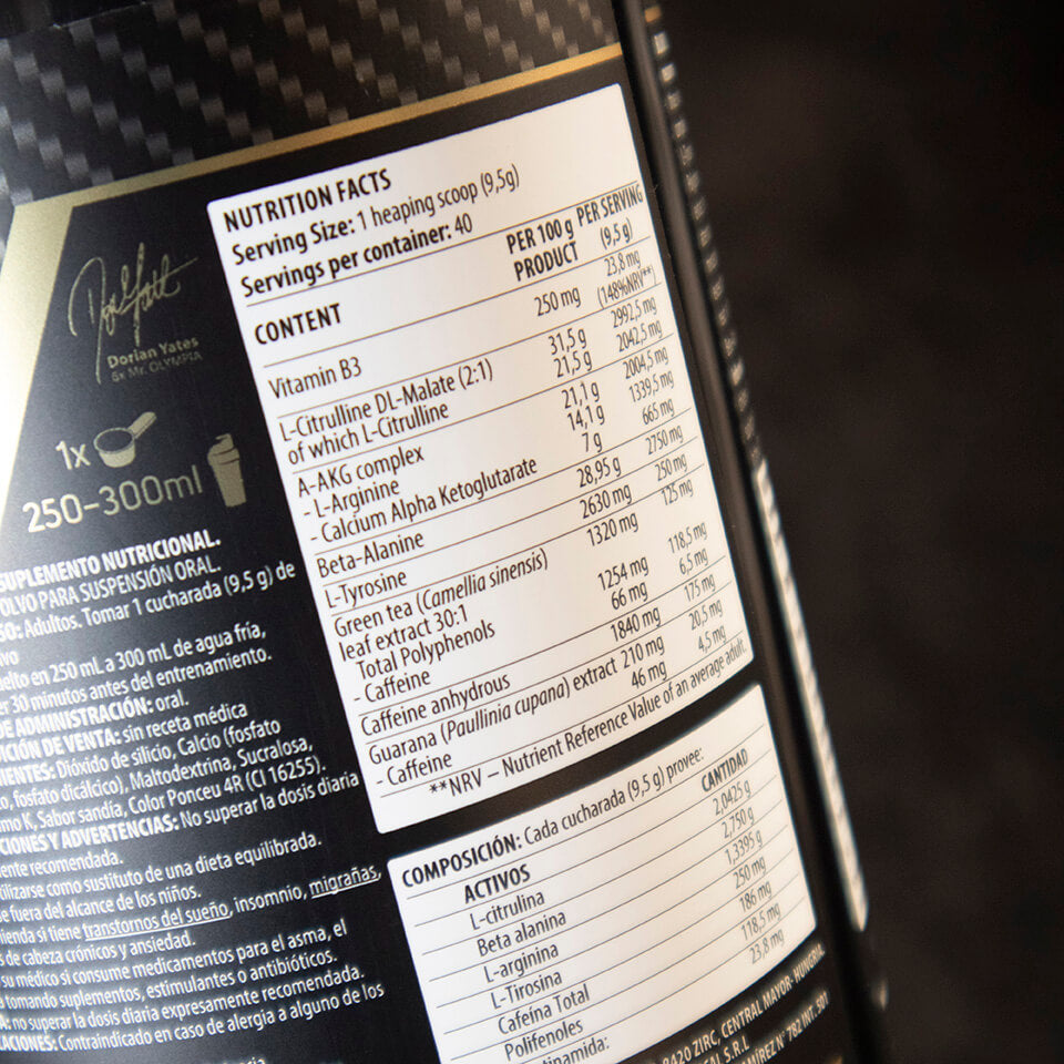 Pre-Workout Blood y Guts de 380Gr DY Nutrition