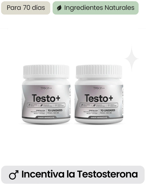 2PACK Gomitas TESTO+ Incentiva la Testosterona Natural